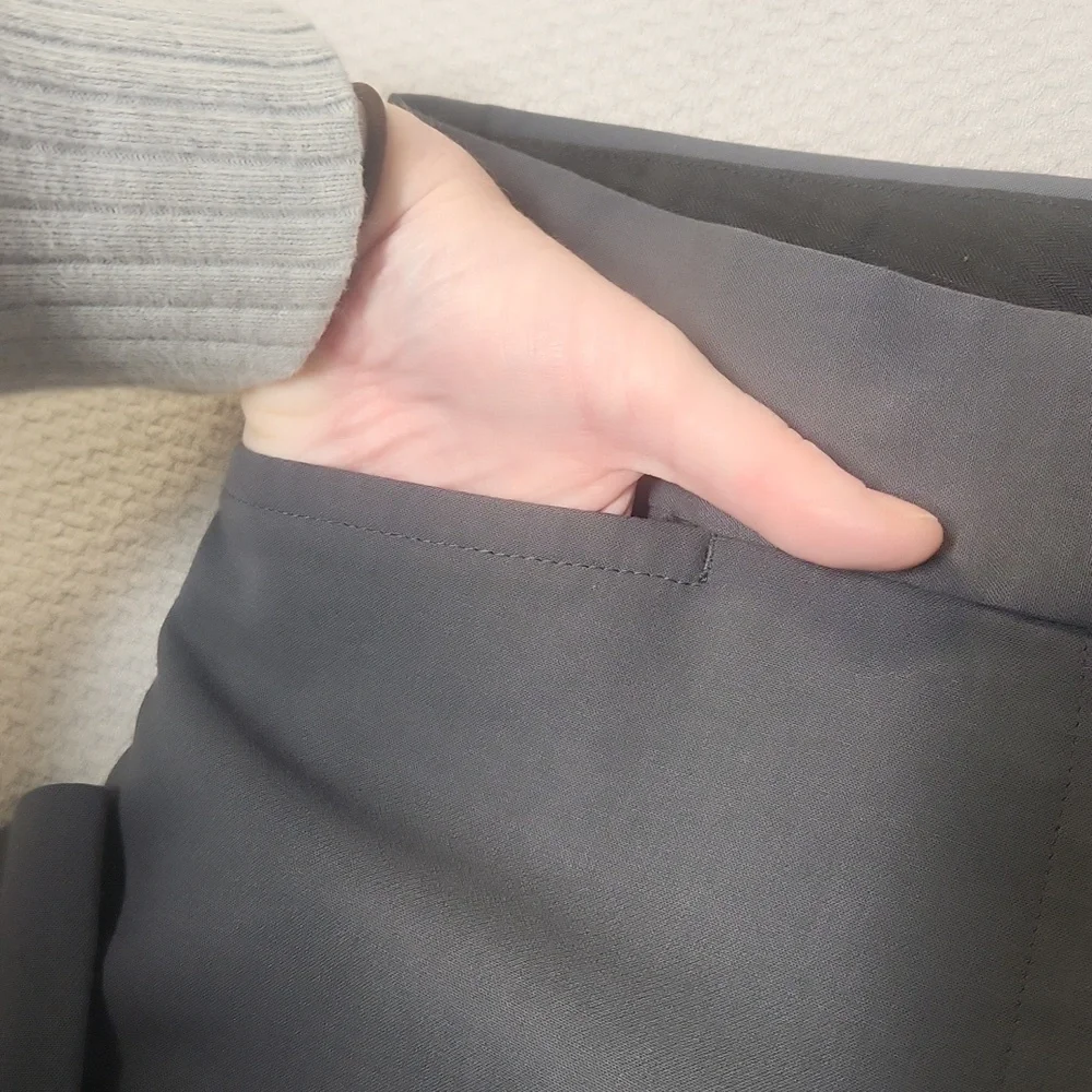 Loft grey dress pants, Marissa Straight, 6P